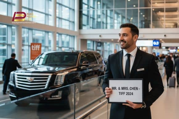 VIP TIFF airport limo meet and greet at Toronto Pearson Airport.