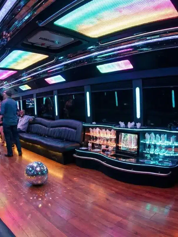 Luxury Party limo Bus Interior